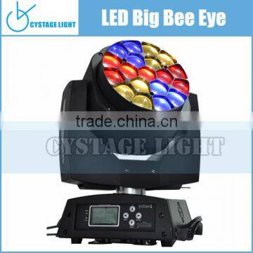 The Newest Hot 19pcs 15w Bee Eye Led Moving Head Light