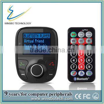 2016 Hot Sale! Wireless In-Car Bluetooth FM Transmitter With 2-Port USB Car Charging Hands-Free Calling MP3 Player photo-3