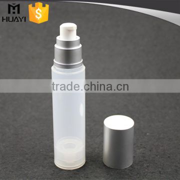 wholesale cosmetic airless pump bottle wiht aluminium cap