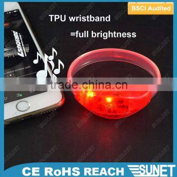 Wedding souvenirs gleamy led vioce bracelet