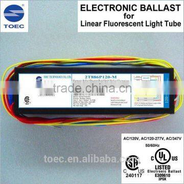 2* 86W 120-277V Electronic Ballast T8 Fluorescent Lamp