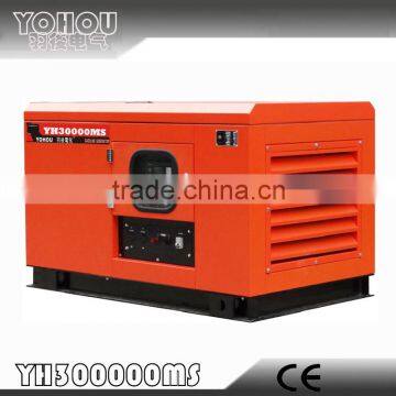 20kw/25kva 3-phase gasoline generator with soundproof canopy