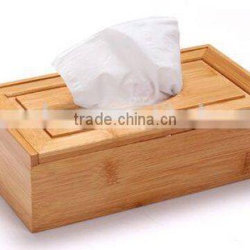 natural bamboo paper holder box