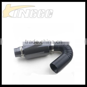 Hot Product Universal Real Black Carbon Fiber Expandable Car Air Intake Kit