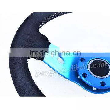 Factory Direct Racing 14 Inch Suede Styling Auto Steering Wheel Sport photo-5
