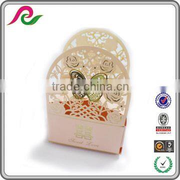 Laser cutting hollow out delicate candy box for wedding