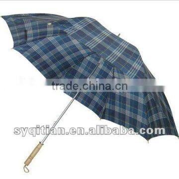 wooden handle golf umbrella