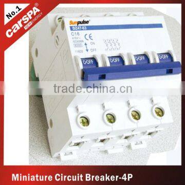 miniature thermal magnetic circuit breaker 4P/16A/230VAC