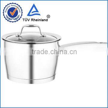 0.6mm stainless steel high quality cookware milk pot