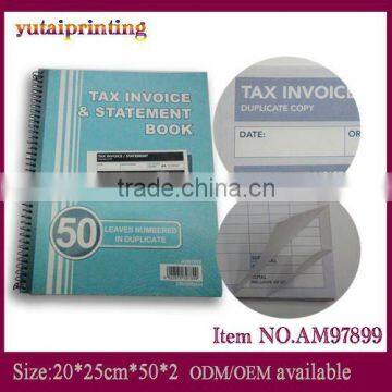 Australia Custom Carbonless Tax Invoice and Statement book