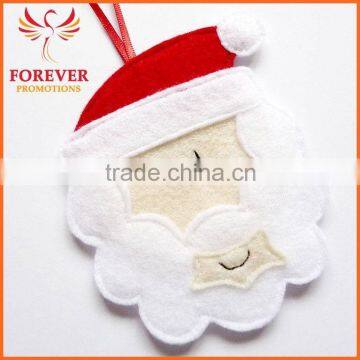 Felt Textile Christmas Father Head Ornaments For Christmas Indoor Decoration