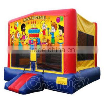 Happy Birthday Bounce House for Party, Inflatable Jumping Bouncer