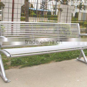 Outdoor steel bench for park