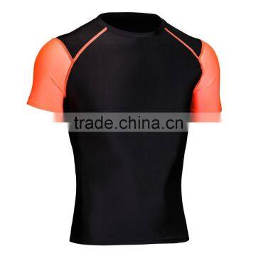 Men Brand Casual Slim Fitness Top Tees Quick Dry Breathable Gym Shirt for male