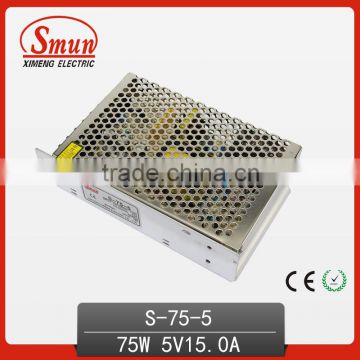 S-75-5 75W 5V 15A Non-Waterproof LED Driver