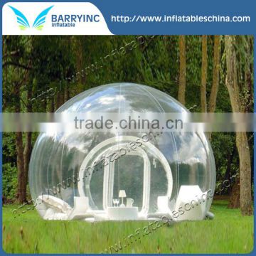 Romantic camping inflatable clear tent