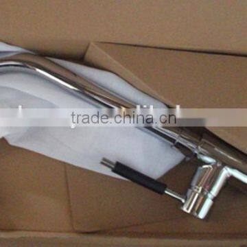 Brass Temperataure Led Pull Out Kitchen Faucet photo-5