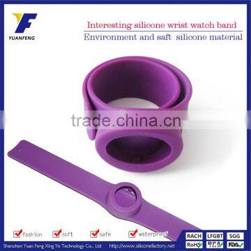 Heart Transfer Printing Cartoon Silicone Children Slap Arm Band for Watches photo-5