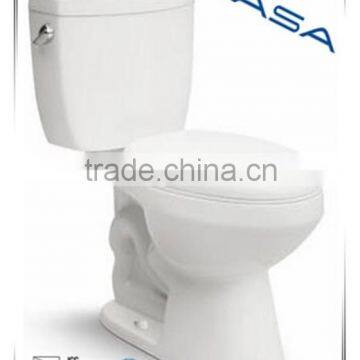 Cheap Ceramic Siphonic CUPC two piece toilets