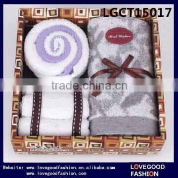 Wholesale Custom Promotional Box Gift Cake Towel Set