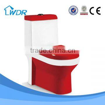 Wholesale mass production one piece sanitary red design color toilet