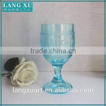 LangXu Hand Pressed Color Glass Goblet/drinking Glassware photo-2