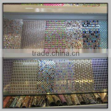 Sales promotion 24*40 hotfix crystal rhinestone trim mesh                        
                                                Quality Choice