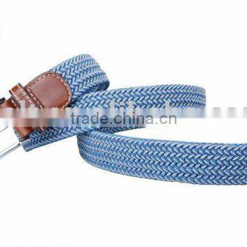 Fashion knitted blue lady belt