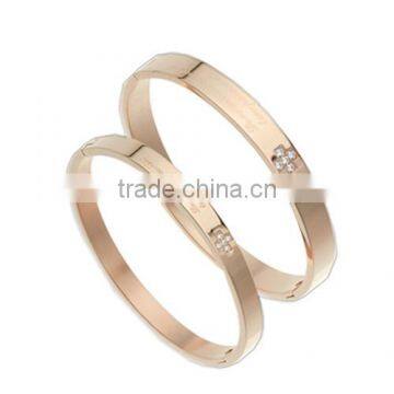 High quality stainless steel Rose gold Bangle fashion Bracelet Lodestar - MX001