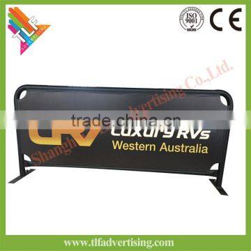 Metal frame outdoor cafe breeze barrier for coffee shop