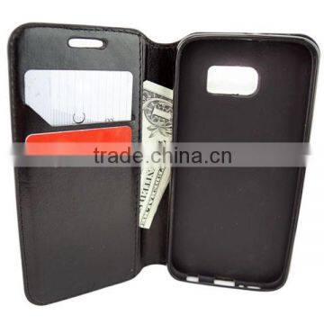 PU Leather Case for Samsung Galaxy s6 Edge,fold Leather Case for Samsung,card Holder Csae for Samsung Galaxy