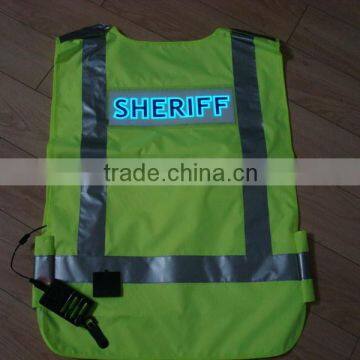 High quality&High luminance Waterproof Oxford cloth EL safety vest / EL Safety clothes / EL safety Clothing