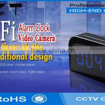 HD 720P wifi desk clock hidden small Security camera