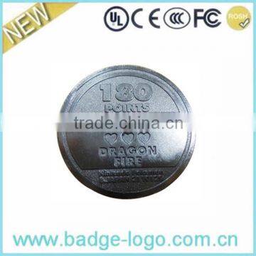 Newest Customized Logo Metal Silver Coin Bezel