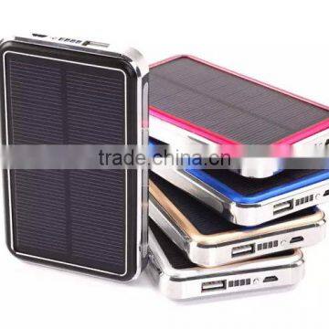 Factory direct high quality solar mobile power 12,800 mA solar power bank