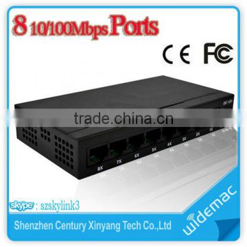 Mini 8 Port Network Switch 10/100Mbps Desktop Network Switch TH-1008T