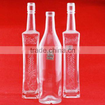 New design empty glass bottle wine bottle aluminum liquor bottle