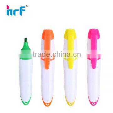 Fat multi colored highlighter pen with printing logo