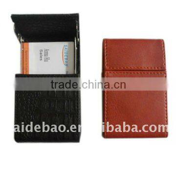 leather business name card case