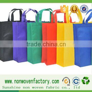 Nonwoven bags fabric, 100% pp spunbond nonwoven colorful non woven fabric bag