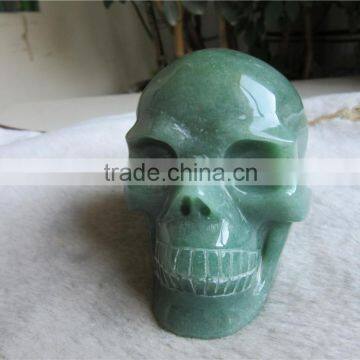 high quality natural green aventurine crystal skull Quartz crystal skull