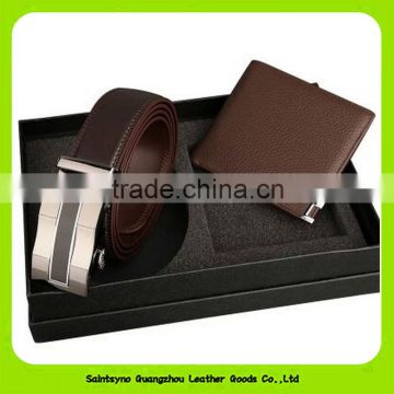 16025 Factory supply OEM business gift set wallet belt Custom Logo