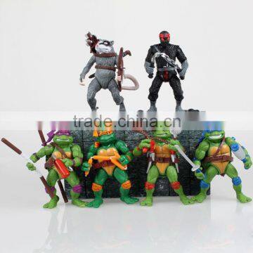 Teenage Mutant Ninja Turtles figure toys 3D USA japanese cartoon movies anime animation OEM&ODM Customize pvc doll manufacturer