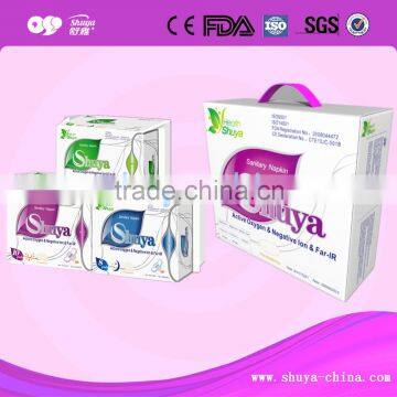 Chinese breathable disposable cotton sanitary napkin