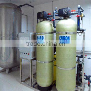 Water Softener in Water Treatment Plant with Control Valve and Activated Carbon Filter