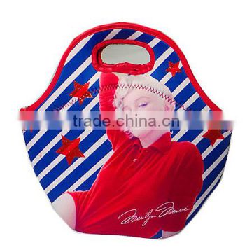 2014 fashionable elastic and durable lunch cooler bag