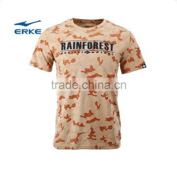 ERKE NEW Design Summer Mens Full Camo Round Neck Short Sleeve Cool t Shirt With 100% Cotton for Wholesale photo-4