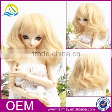 Cheap china wholesale body wave gold synthetic doll wig 2015