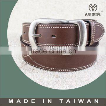 Childrens childs kids leather belt gray belt leather ined suit jeans belt