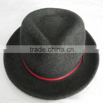 2014 best sell 100 wool felt hat fedora hat homburg hat